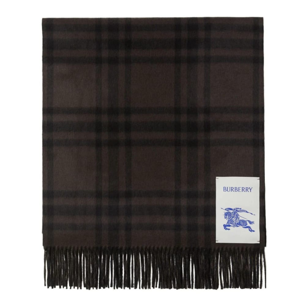 Burberry - Écharpe en laine 'EKD Checked' pour Femmes