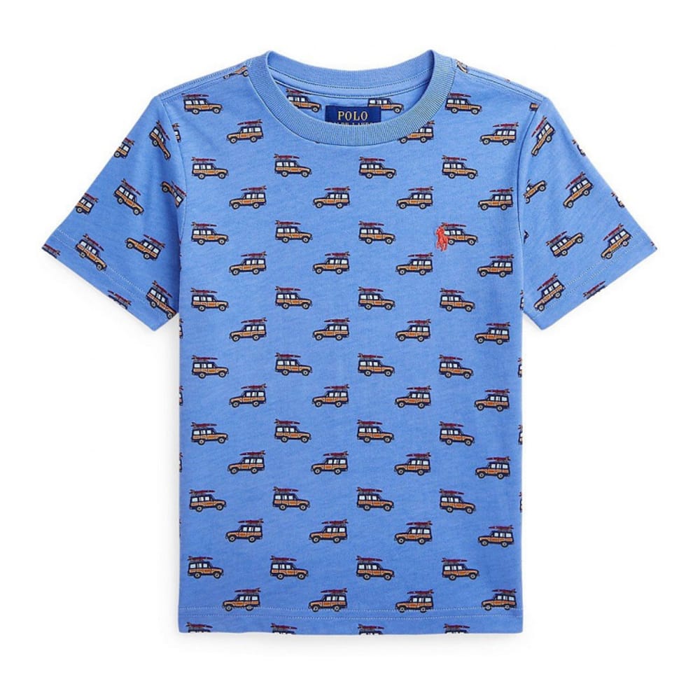 Polo ralph lauren - 'Car-Print Jersey T-Shirt' pour Enfant et petit garçon