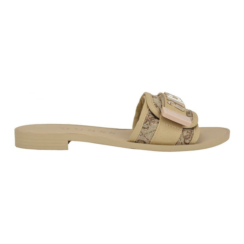 Guess - Sandales plates 'Elyze Quattro G Slip-On Slide' pour Femmes