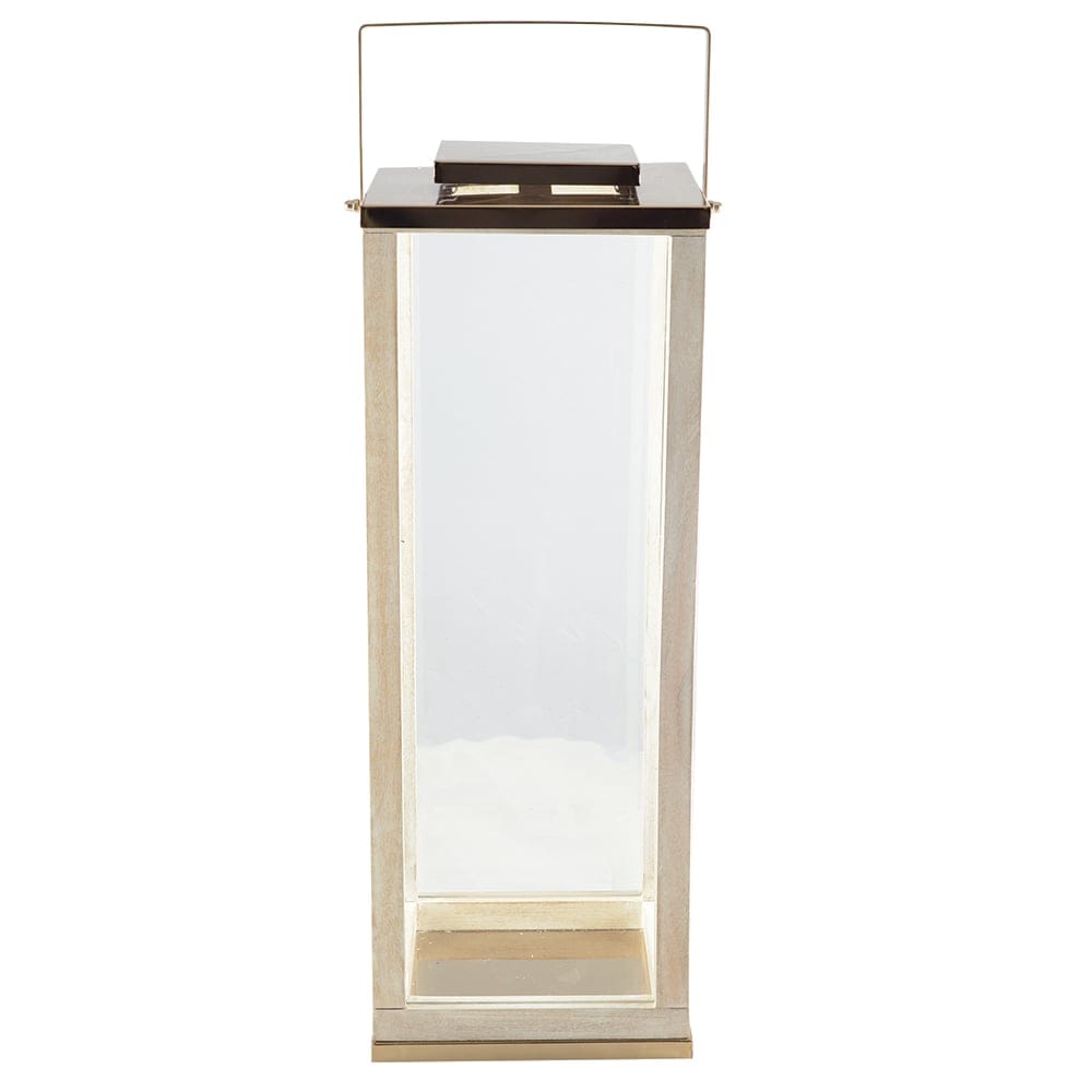 Aulica - Lanterne Carré En Verre Grand Modèle 25x25x71cm