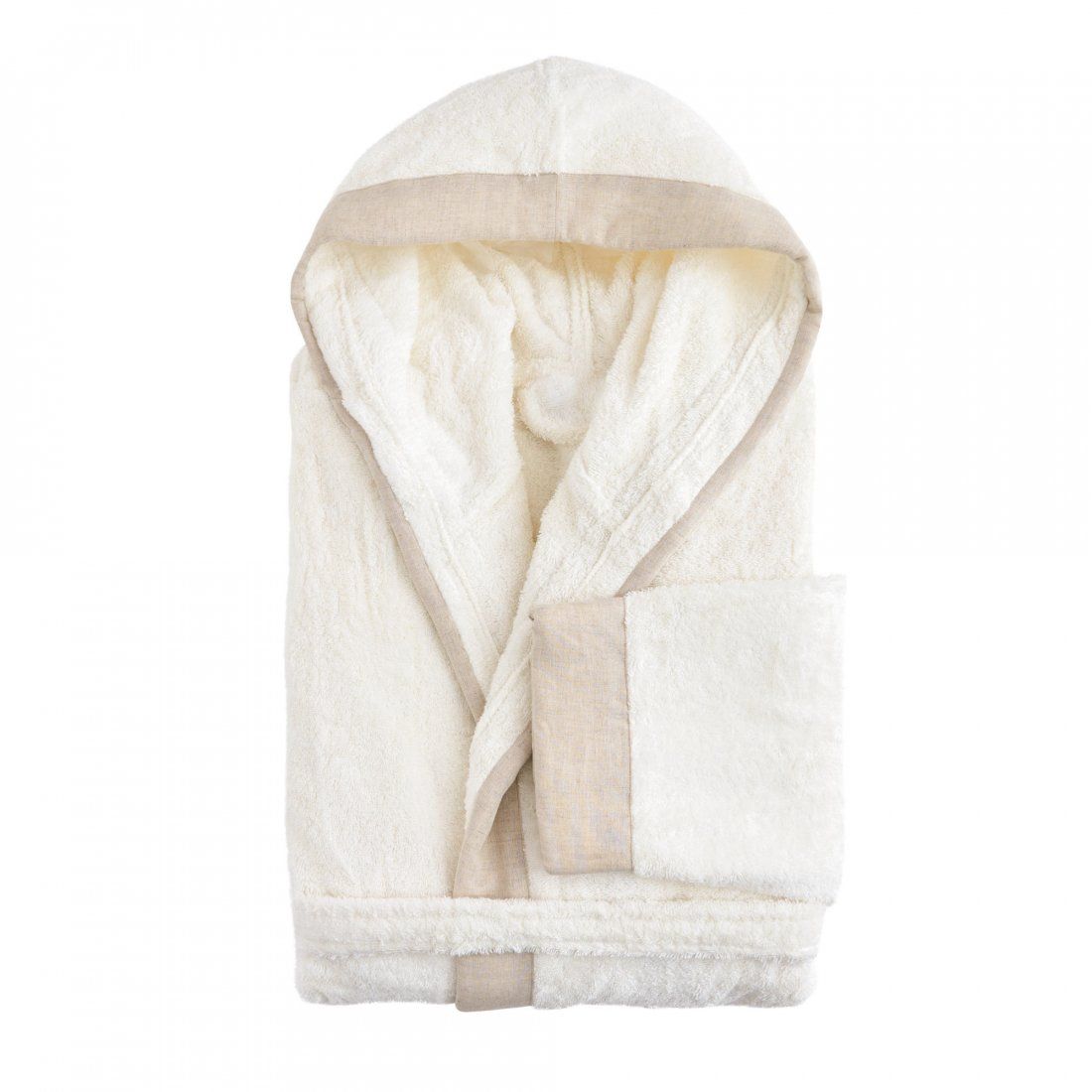 Biancoperla - Peignoir À Capuche Pearl