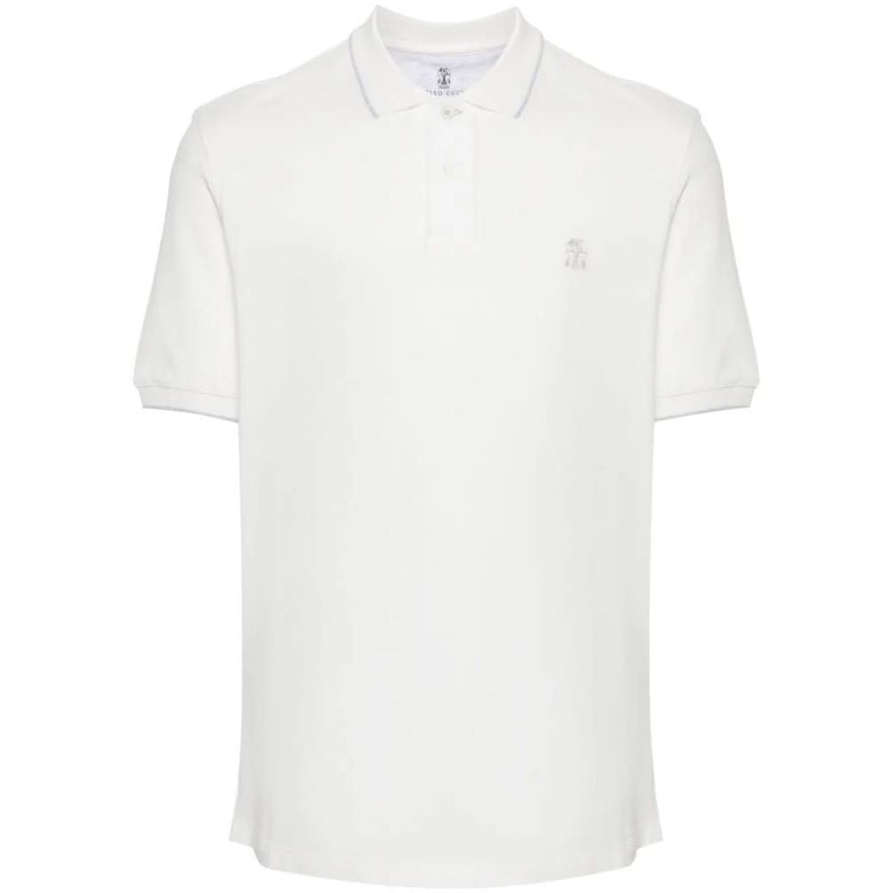 Brunello Cucinelli - Polo 'Logo-Embroidered' pour Hommes