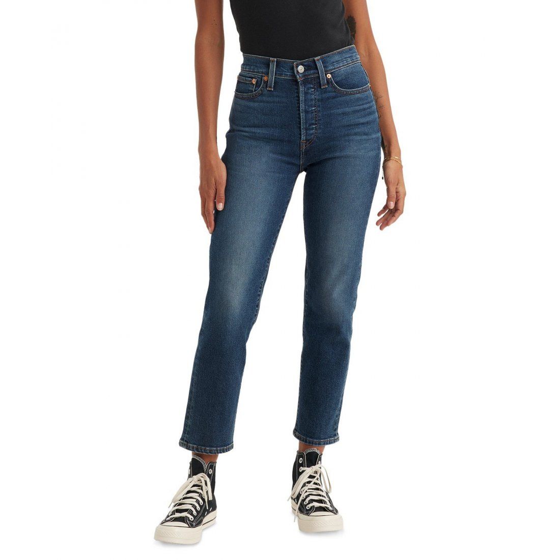 Levi's - Jeans coupe courte 'Wedgie Straight-Leg High Rise' pour Femmes