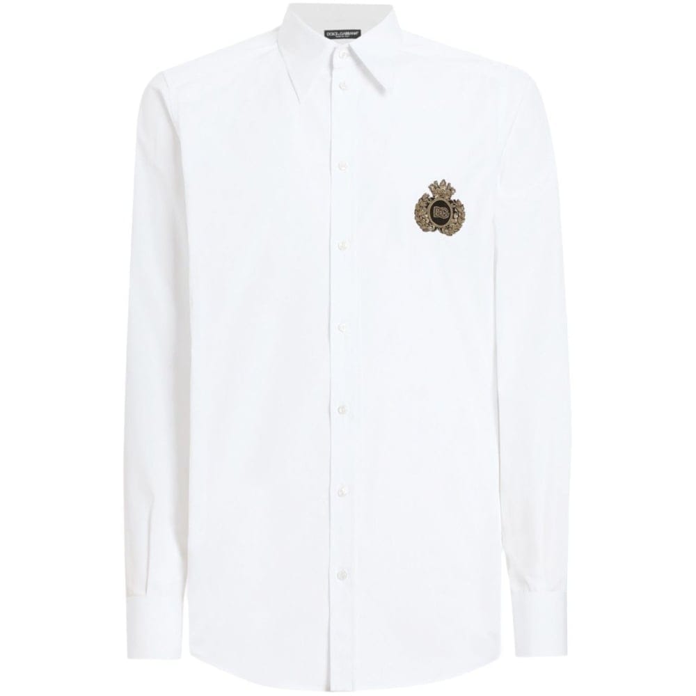 Dolce&gabbana - Chemise 'Logo-Patch' pour Hommes