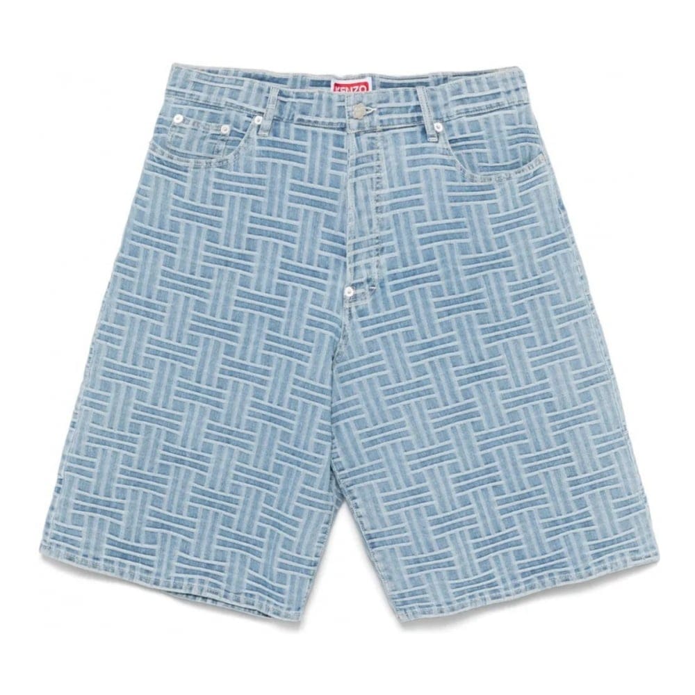 Kenzo - Short en jean 'Weave' pour Hommes