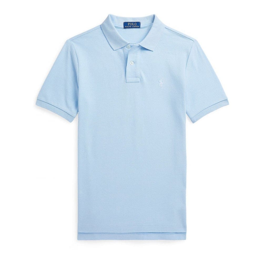 Polo ralph lauren - 'Classic Fit Cotton Mesh Polo Shirt' pour Grands garçons