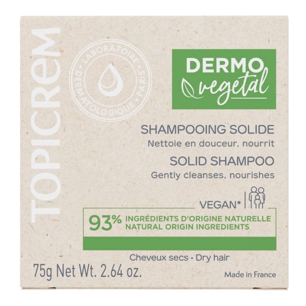 Topicrem - Shampoing solide 'Dermovegetal' - 75 g