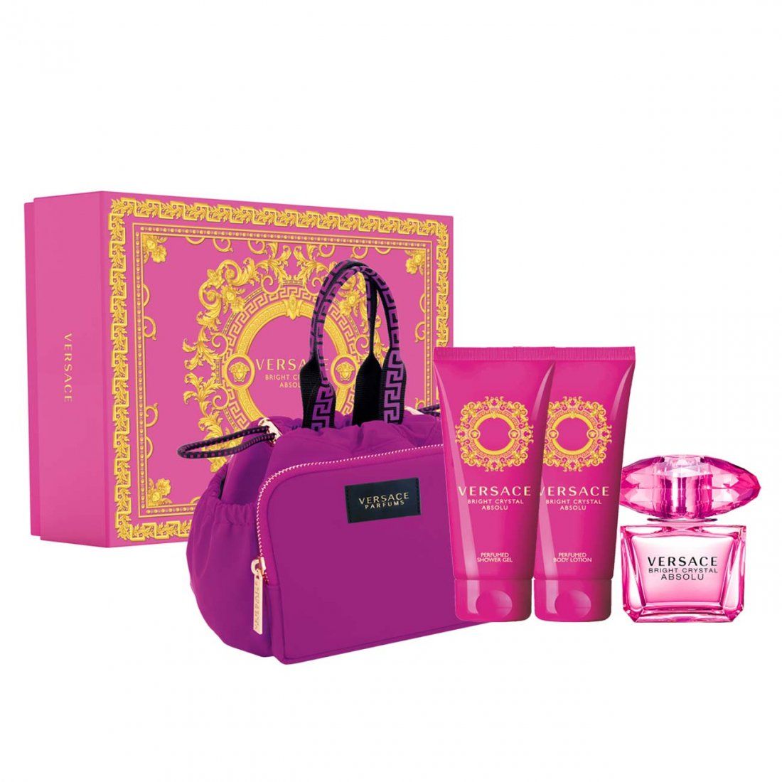 Versace - Coffret de parfum 'Bright Crystal Absolu' - 4 Pièces