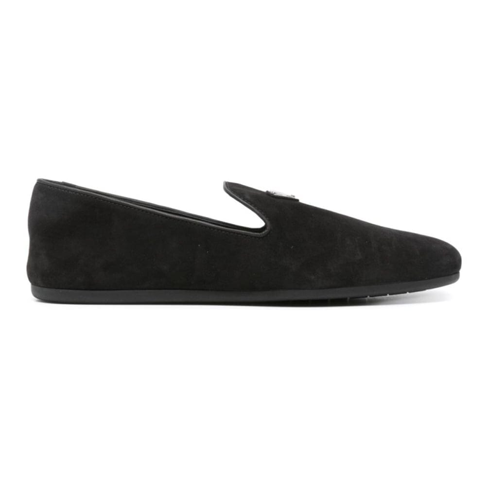 Prada - Mocassins 'Triangle-Logo' pour Hommes