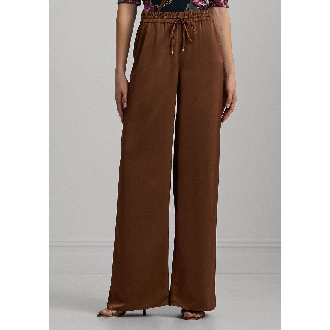 Lauren ralph lauren - "Pantalon 'Satin Charmeuse Wide Leg' pour Femmes"