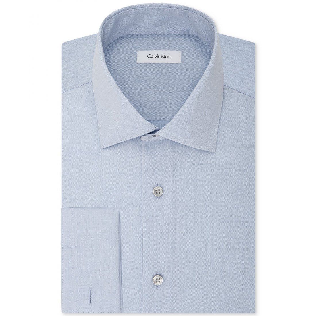 Calvin klein - 'Classic-Fit Non-Iron Performance French Cuff Dress Shirt' pour Hommes