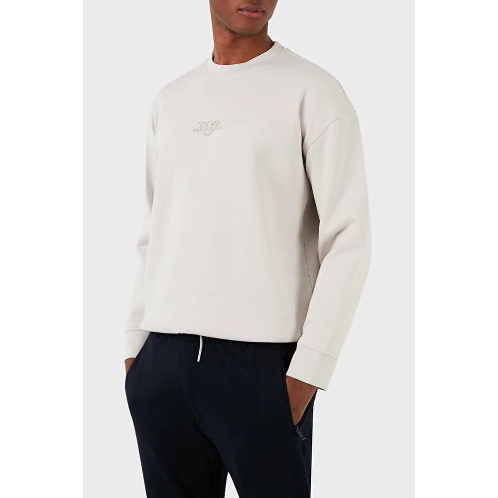 Emporio armani - Sweatshirt 'Logo-Embroidered' pour Hommes