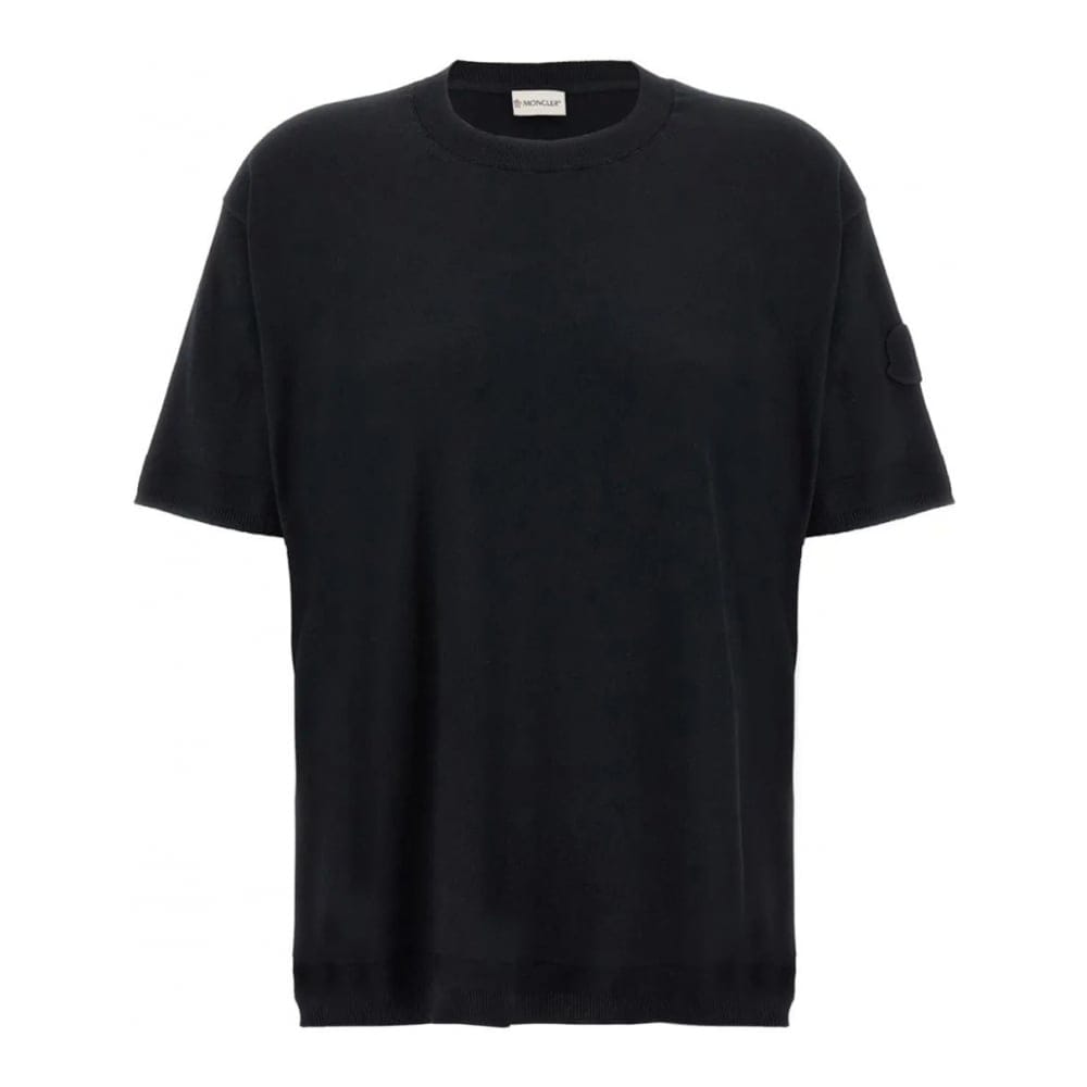 Moncler - T-shirt 'Logo-Patch' pour Hommes