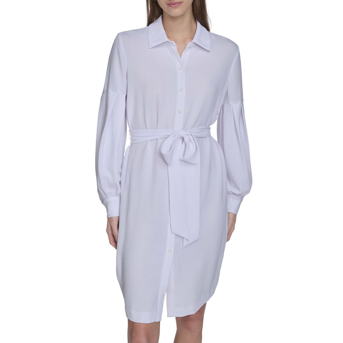 Calvin klein - Robe chemise 'Long Sleeve Gauze' pour Femmes