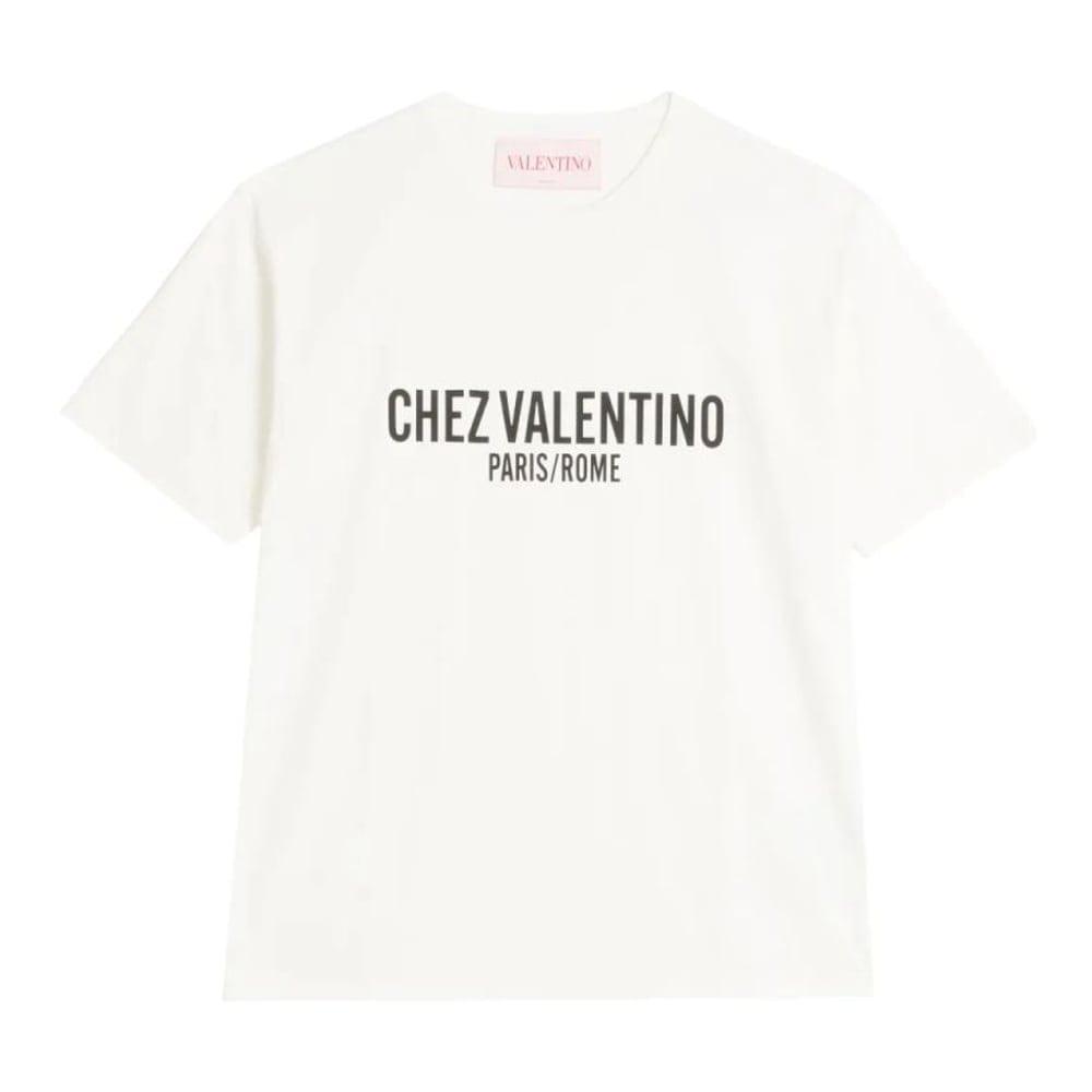 Valentino - T-shirt 'Chez Valentino-Print' pour Hommes