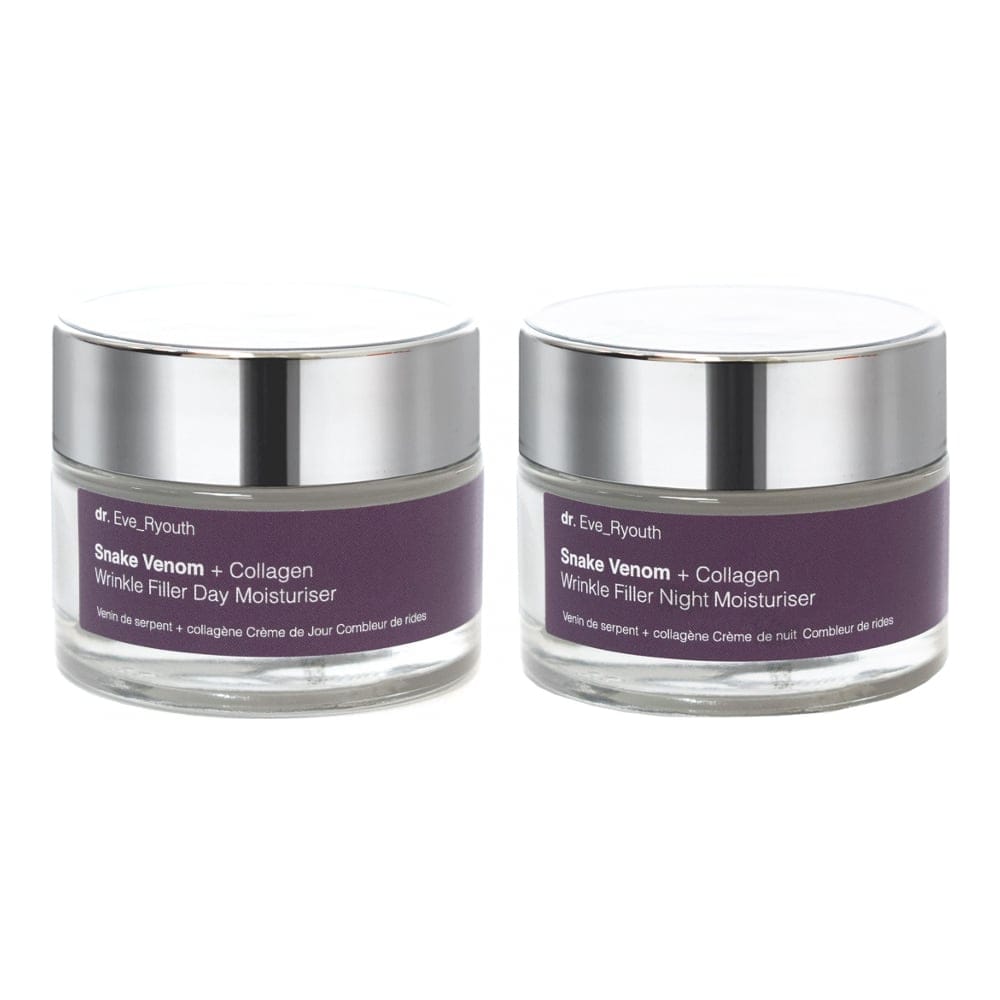 Dr. eve_ryouth - Crème de jour, Crème de nuit 'Snake Venom & Collagen Wrinkle Filler' - 50 ml, 2 Pièces