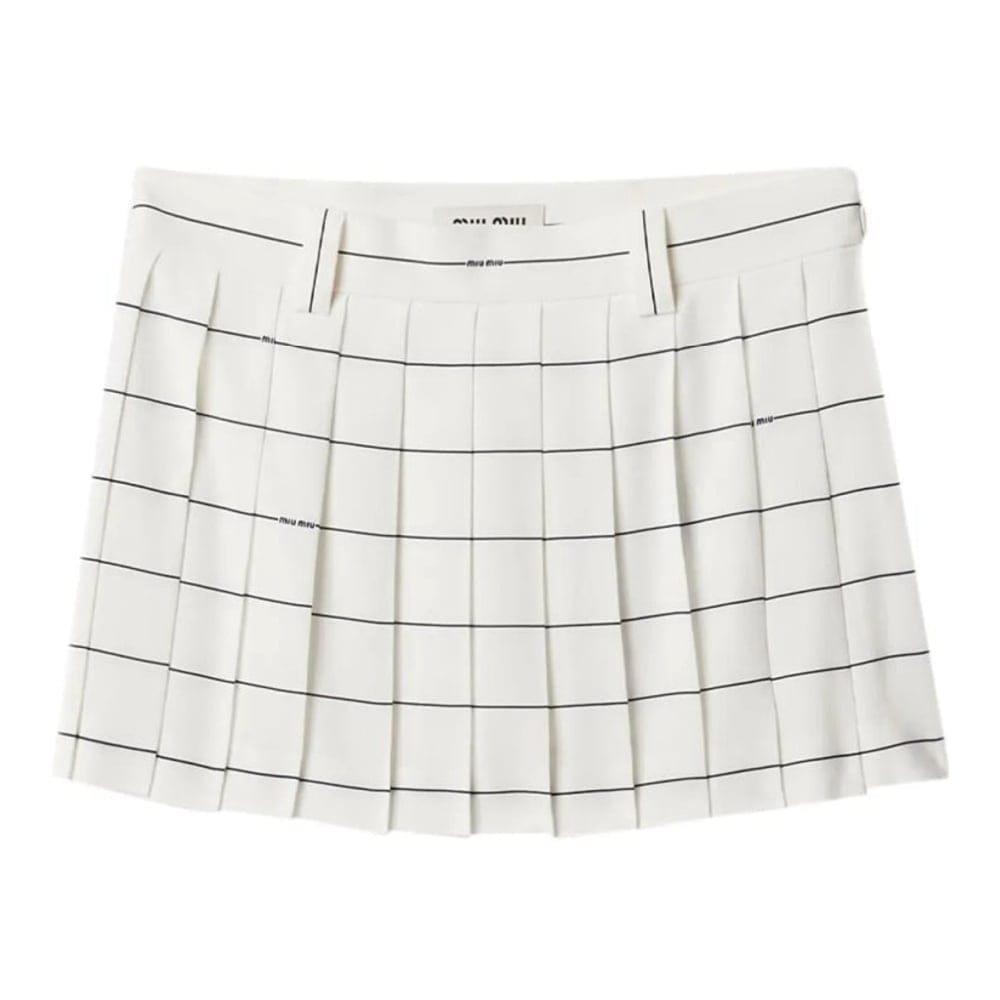 Miu miu - Mini Jupe 'Striped Sablé' pour Femmes