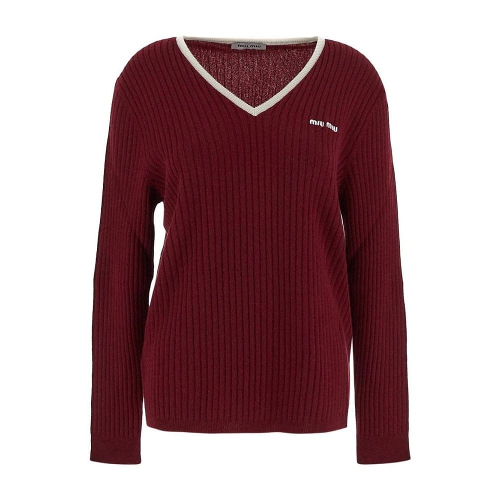 Miu miu - Pull 'Logo Knit' pour Femmes