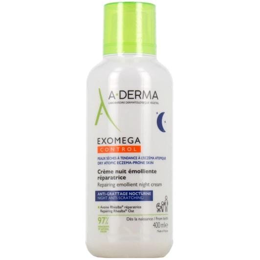 A-derma - Crème de nuit 'Exomega Control Émolliente Réparatrice' - 400 ml