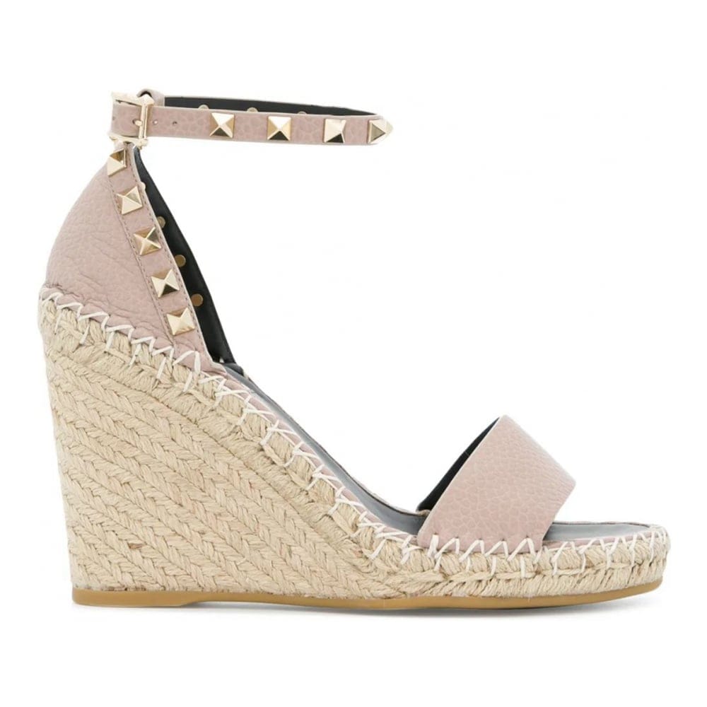 Valentino garavani - Espadrille Sandales 'Val Rockstud Wedge' pour Femmes