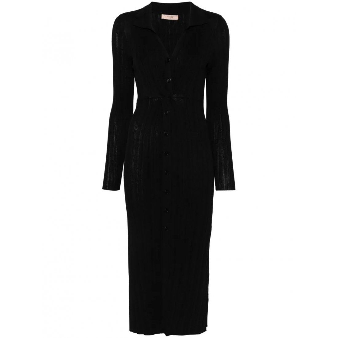 Twin set - Robe maxi 'Ribbed-Knit' pour Femmes