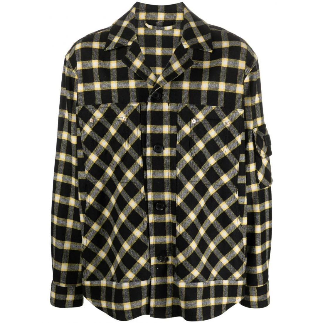 Versace - Veste 'Button-Down Checked' pour Hommes