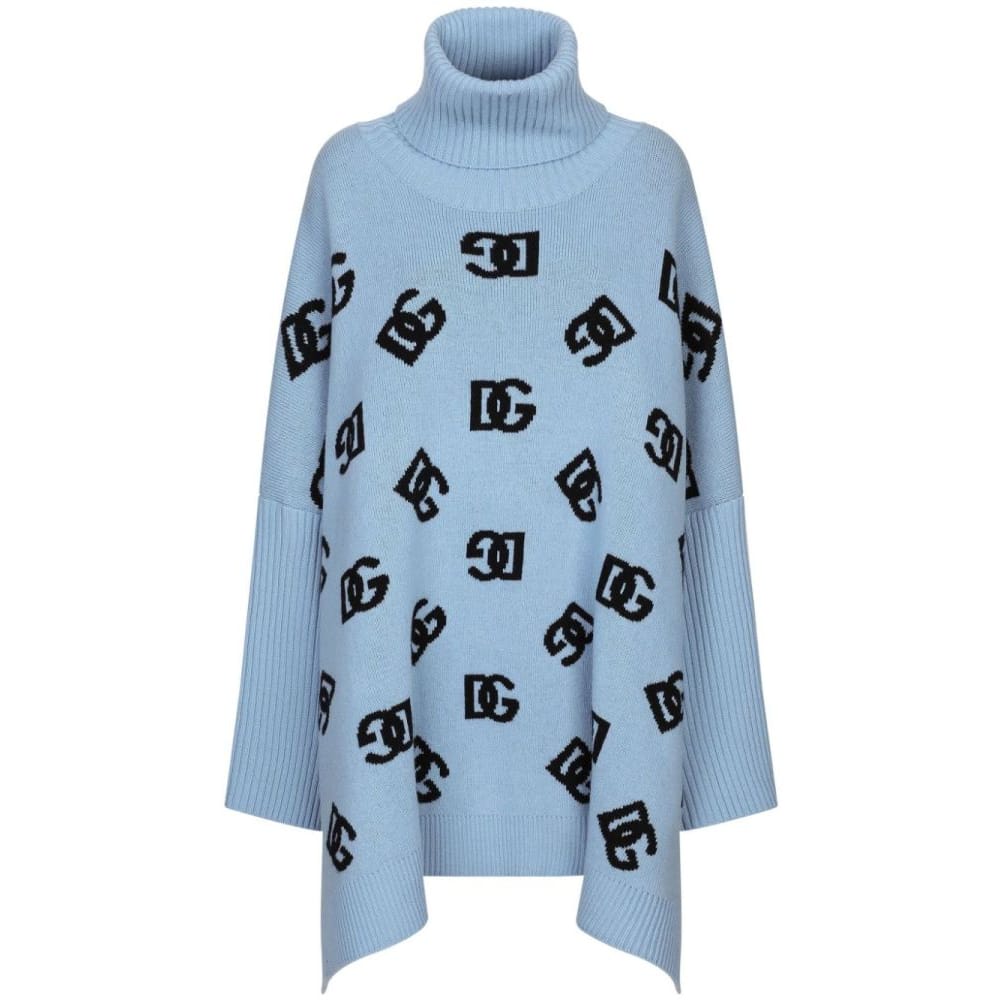 Dolce&gabbana - Poncho 'Logo Embroidered' pour Femmes