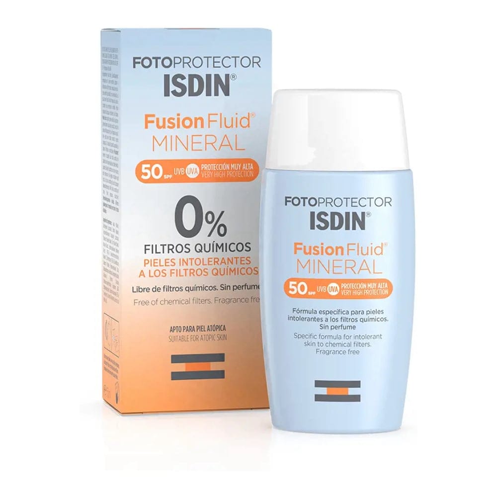 ISDIN - Fluide de fusion 'Fotoprotector Mineral 0% Chemical Filters SPF50+' - 50 ml