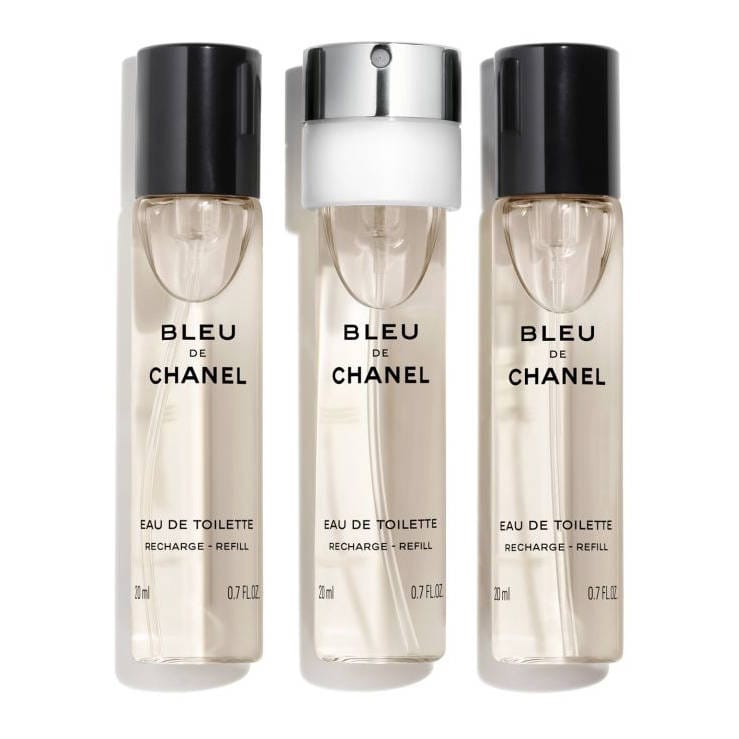 Chanel - Eau de toilette - Recharge 'Bleu de Chanel Recharges' - 20 ml, 3 Pièces