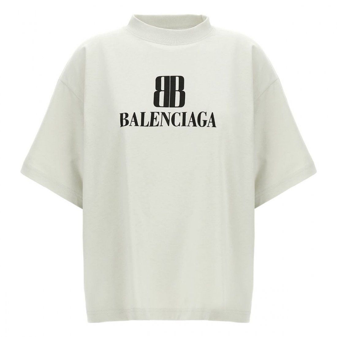 Balenciaga - T-shirt 'Cropped Logo' pour Femmes