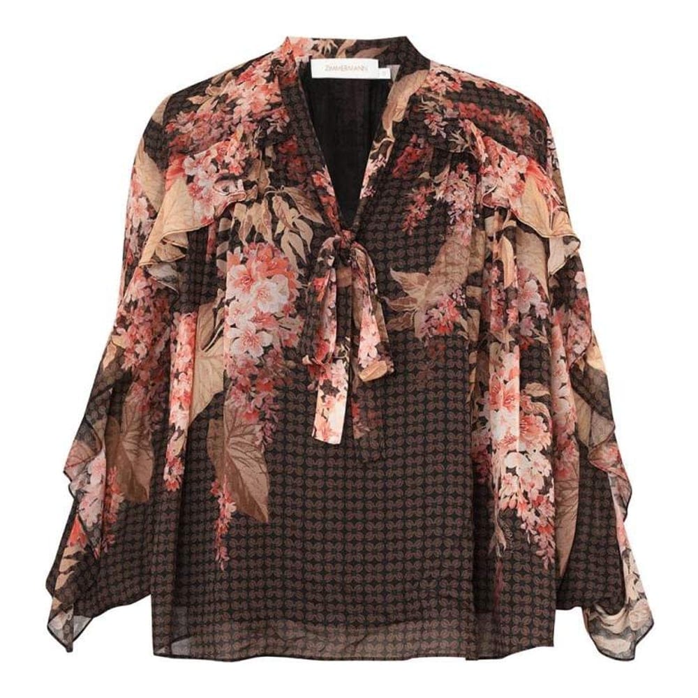 Zimmermann - Blouse à manches longues 'Illuminate Flutter' pour Femmes