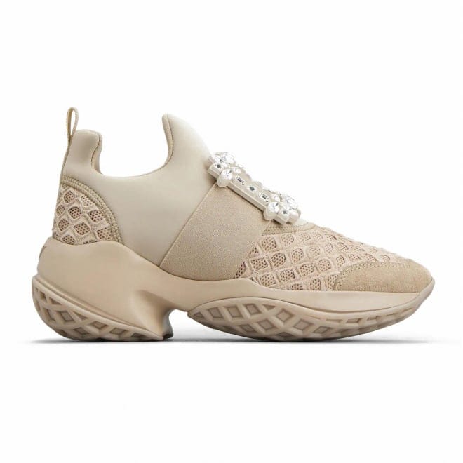 Roger vivier - Slip-on Sneakers 'Viv' Run Strass Buckle' pour Femmes