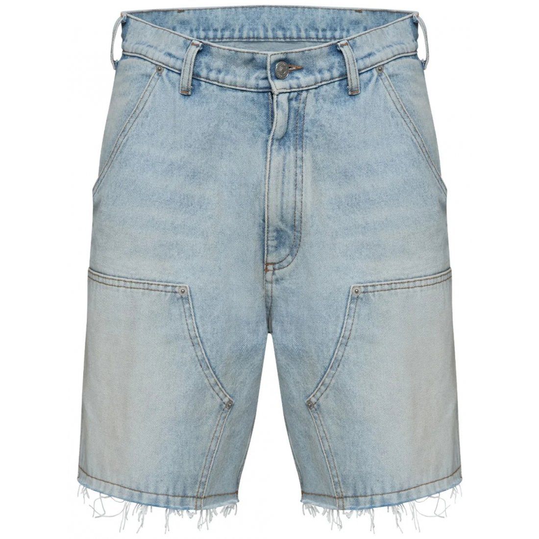 Mm6 maison margiela - Short en jean 'Numbers-Motif' pour Hommes