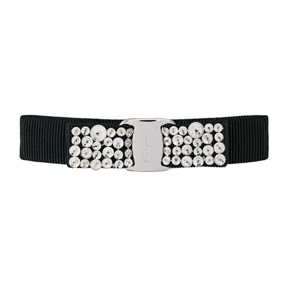 Ferragamo - Barrette à cheveux 'Vara Bow Crystal' pour Femmes
