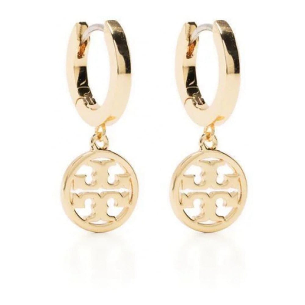 Tory burch - Boucles d'oreilles 'Double-T Drop' pour Femmes