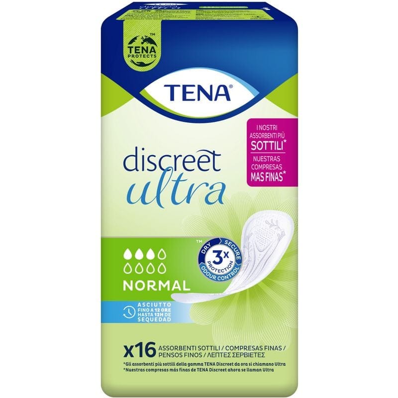 Tena Lady - Protections pour l'incontinence 'Discreet Ultra' - Normal 16 Pièces
