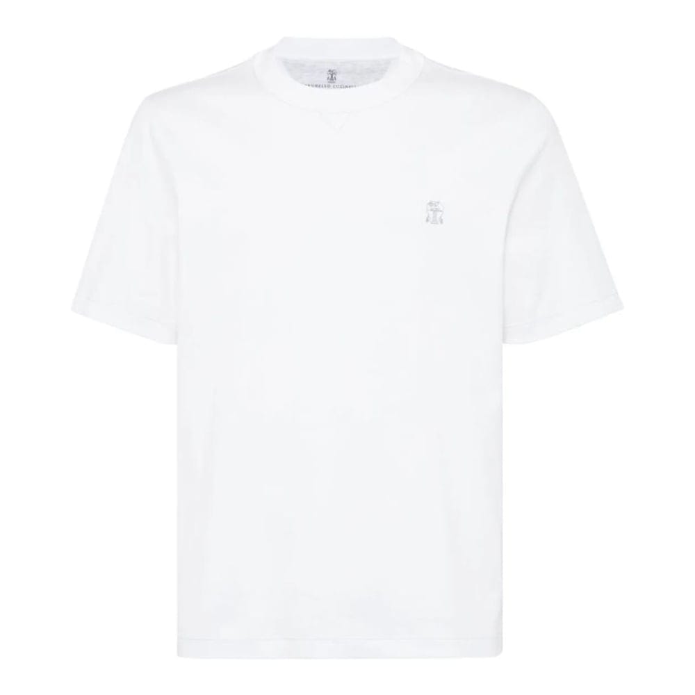 Brunello cucinelli - T-shirt 'Logo-Embroidered' pour Hommes