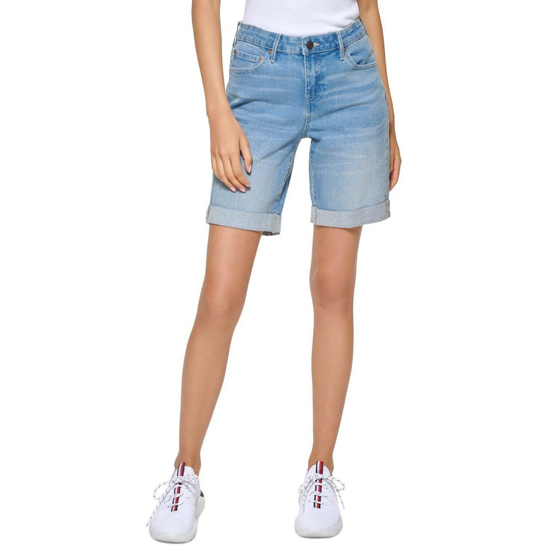 Tommy hilfiger - 'TH Flex Cuffed Bermuda Shorts' pour Femmes