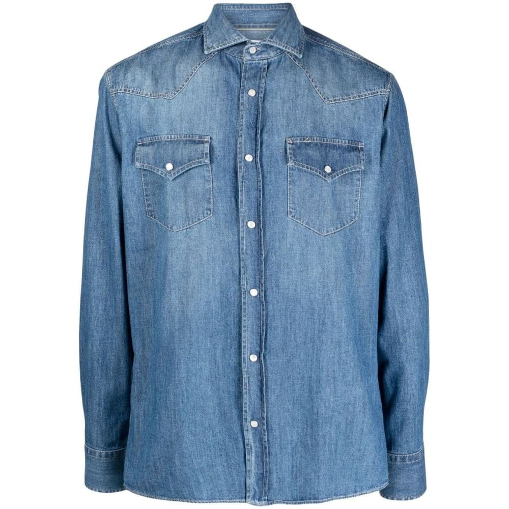 Brunello cucinelli - Chemise en Jean pour Hommes