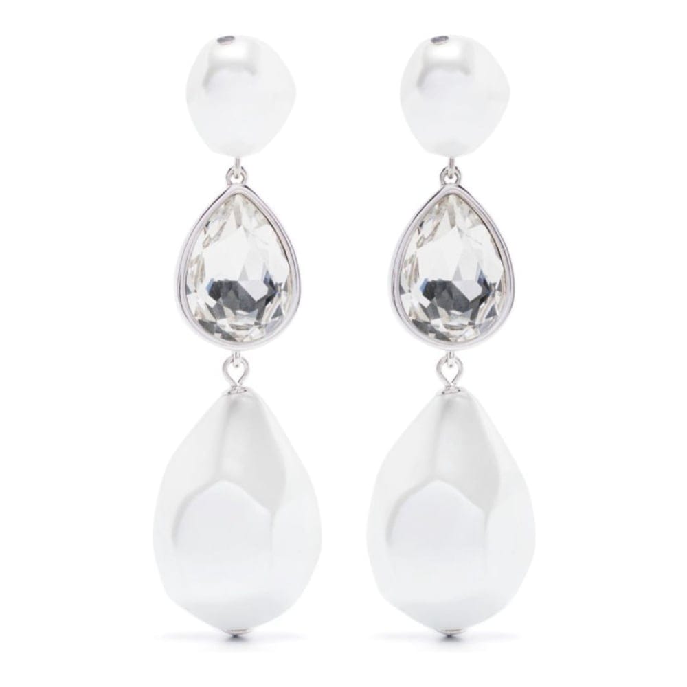 Self-portrait - Boucles d'oreilles 'Faux-Pearl Droplet' pour Femmes