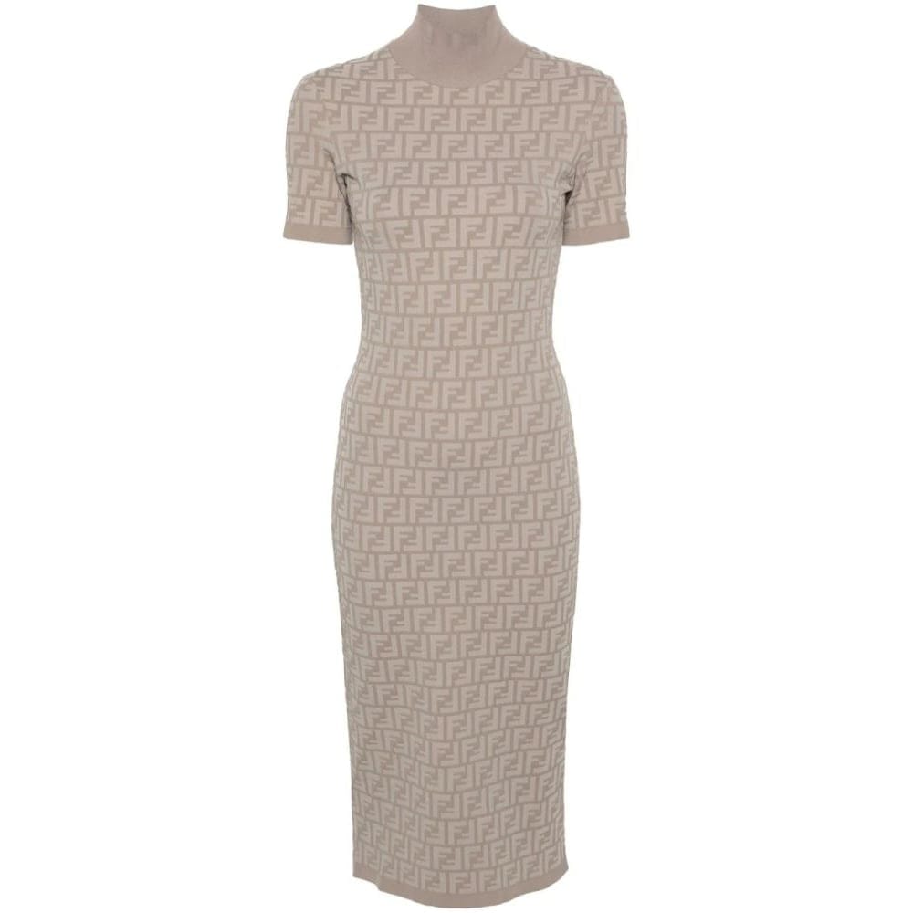 Fendi - Robe Midi 'FF' pour Femmes