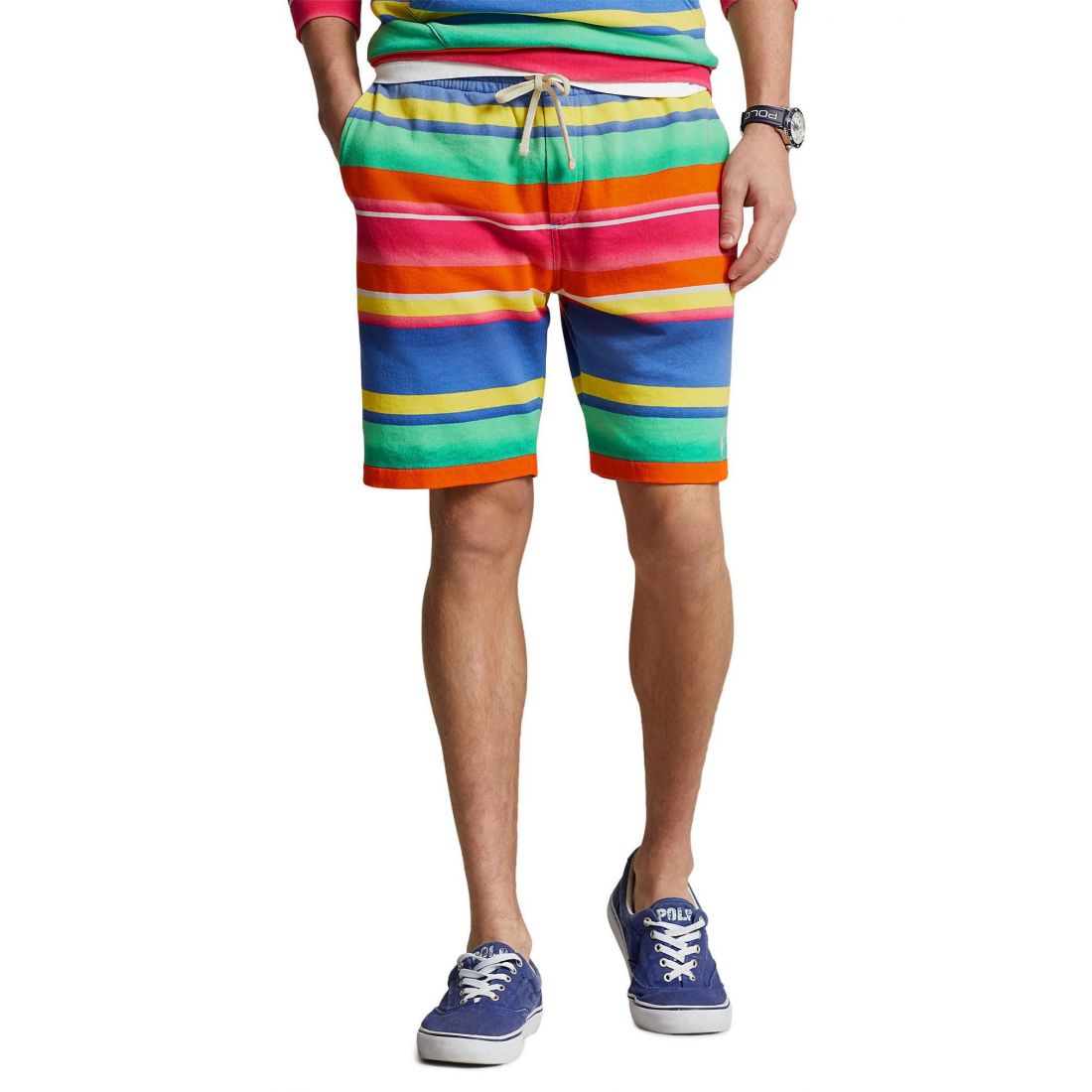Polo ralph lauren - 'Stripe Cotton Shorts' pour Hommes