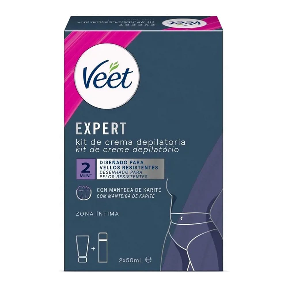 Veet - Set de Crème Dépilatoire 'Expert' - 50 ml, 2 Pièces