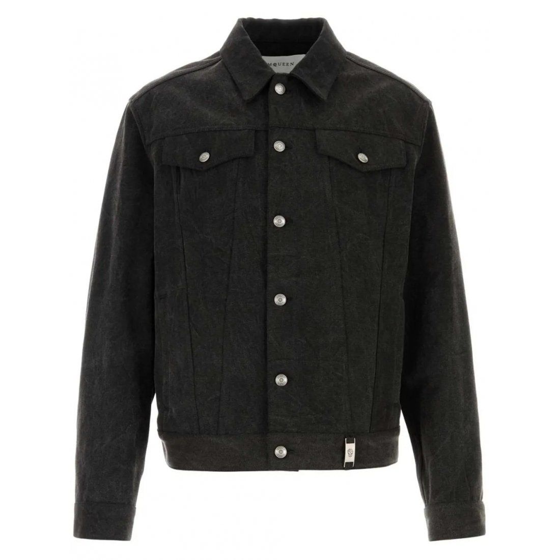 Alexander mcqueen - Veste en jeans 'Logo-Plaque' pour Hommes