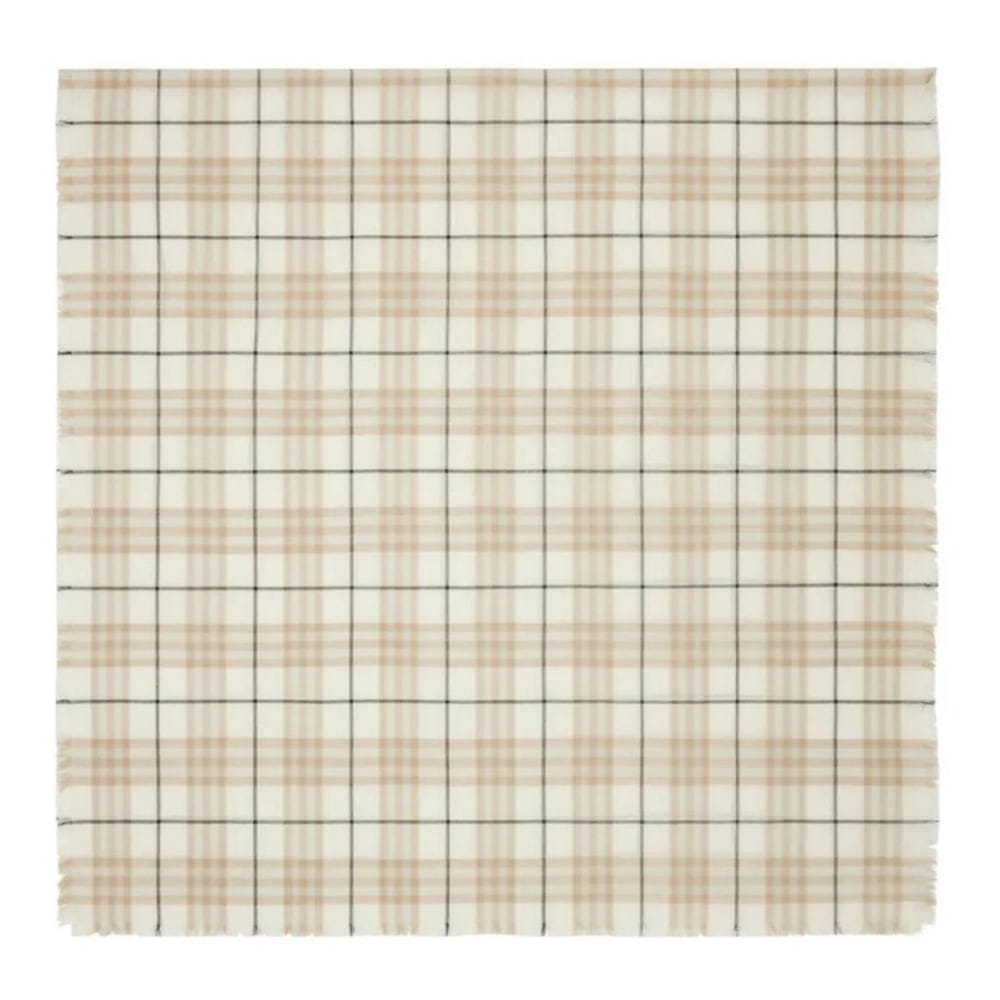 Burberry - Écharpe en cachemire  'Checked' pour Femmes