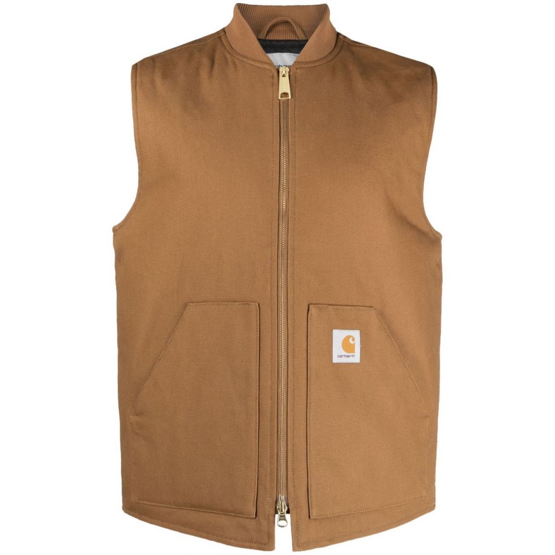 Carhartt wip - Gilet 'Logo-Patch Zipped' pour Hommes