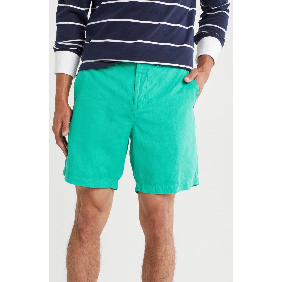 Polo ralph lauren - 'Classic Fit Maritime Linen & Cotton Shorts' pour Hommes