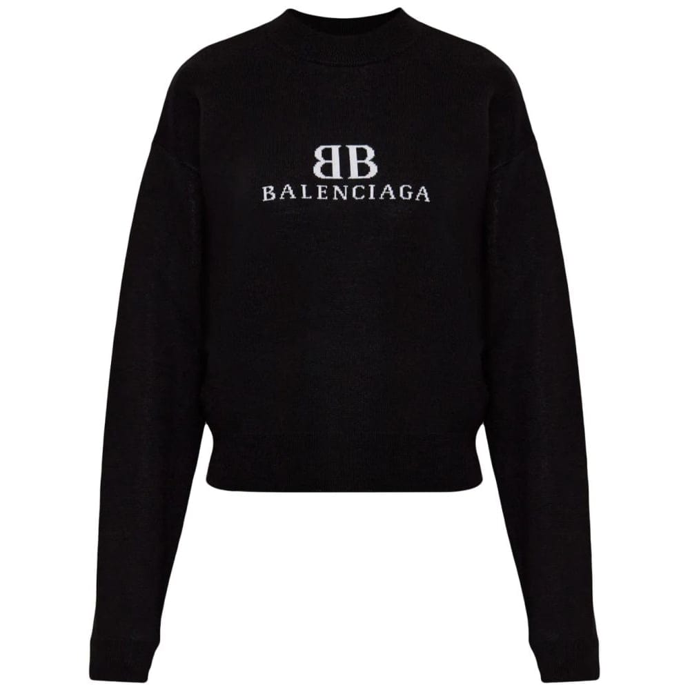 Balenciaga - Pull 'Logo-Intarsia' pour Femmes