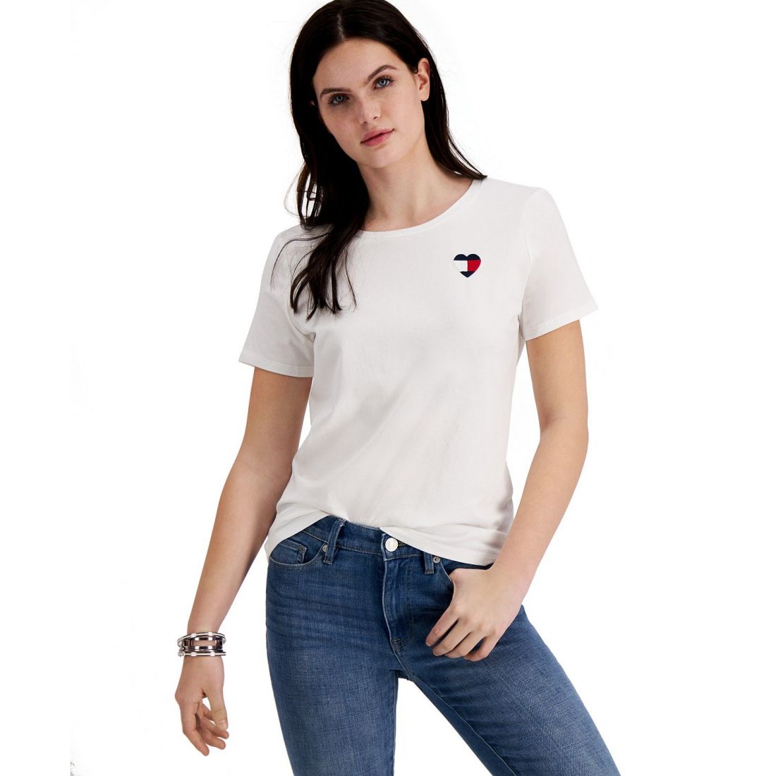 Tommy Hilfiger - T-shirt 'Heart-Logo' pour Femmes