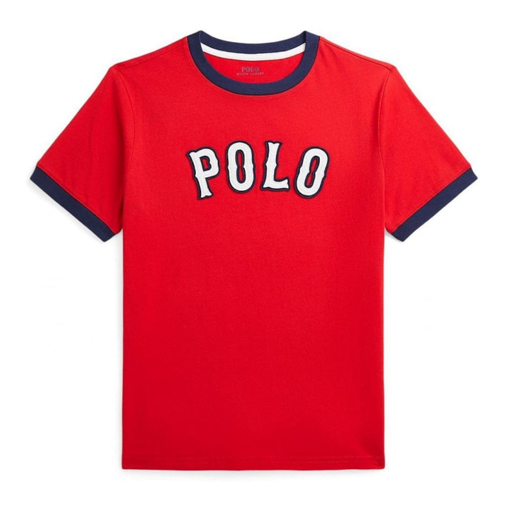 Polo ralph lauren - 'Baseball-Logo Jersey T-Shirt' pour Grands garçons